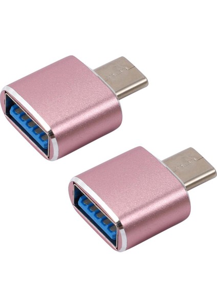2x USB C - USB Adaptörü 2 Paket Tip C - USB 3.0 Adaptörü Galaxy S9/s8/not 8 Tip C Için Otg'yi Destekleyen USB Adaptörü (Pembe) (Yurt Dışından)