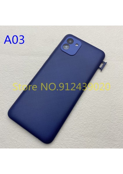 Samsung Galaxy A03 A02 A03S Telefon Kılıfı Orta Çerçeve Plaka Kılıf + Arka Kapak Pil Arka Kapı Kamera Lens Onarım Parçaları (Yurt Dışından) fırsatları