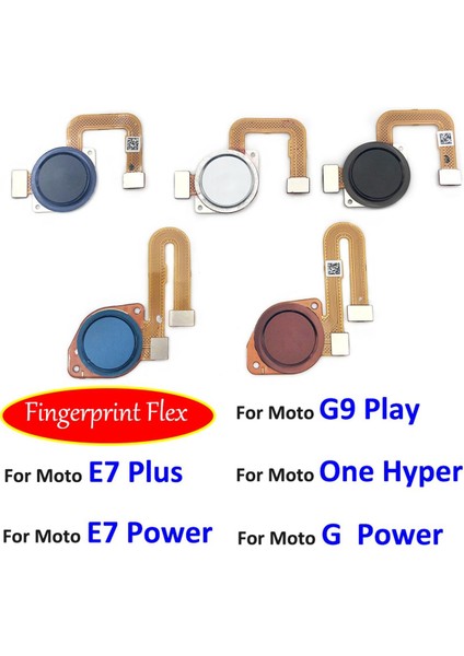 Yeni Moto G9 Oyun Bir Hyper G Güç E7 Artı Ana Düğme Parmak Izi Dokunmatik Kımlık Sensörü Flex Kablo Şerit Yedek Parçalar (Yurt Dışından)