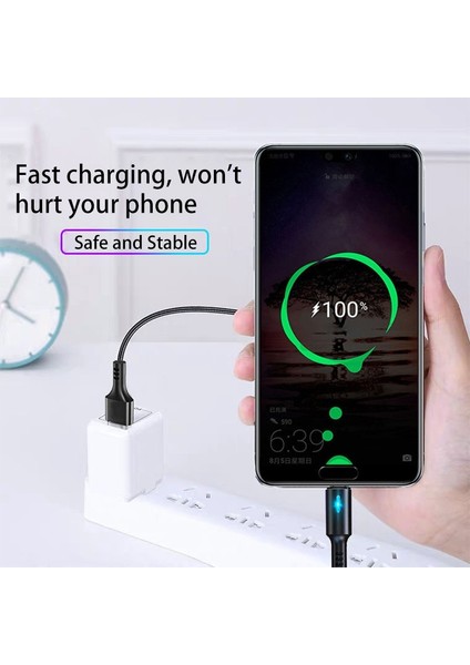 5A Tip C Kablo Hızlı Şarj Xiaomi Redmi Için Huawei Telefon Aksesuarları USB C Kablosu Şarj Cihazı LED Işık ile USB Kablosu (Yurt Dışından) fırsatları