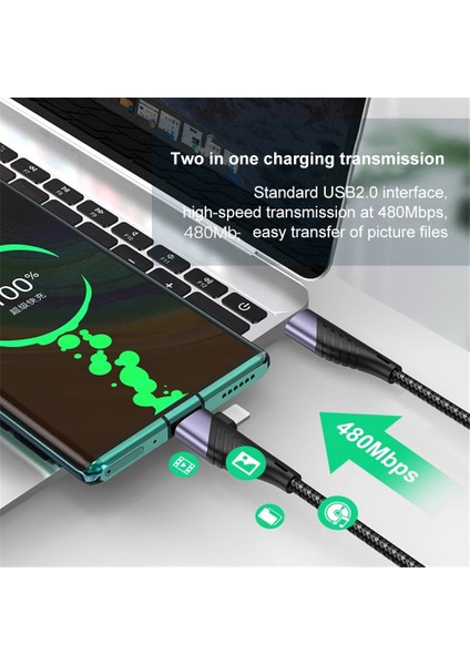 In 1usb C'den USB Tip C'ye Yıldırım Kablosu Pd 65W 20W Hızlı Şarj Şarj Kablosu IPhone Huawei Samsung Mi Redmi Kablosu (Yurt Dışından)