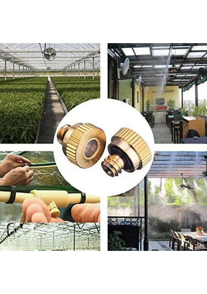 20 Paket Pirinç Sisleme Nozulları Tee, Dış Mekan Soğutma Sistemi Için Toz Kontrol Sisleme Nozulu Yağmurlama Sistemi 0,3 mm (Yurt Dışından) indirimleri