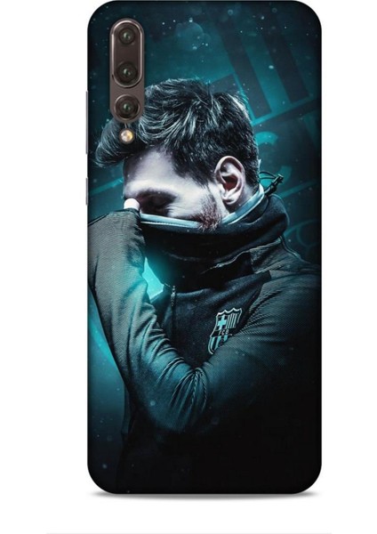 Huawei P20 Pro Nitro Futbolcular 13 Cool Messi Yeşil Case Kapak