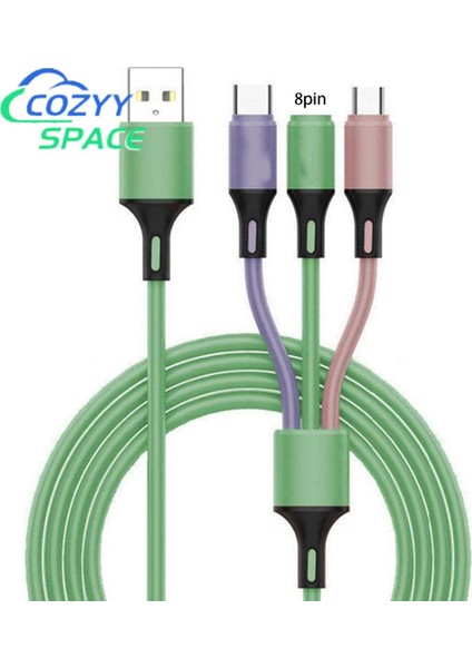 Veri Kablosu Kararlı Çıkış 8 Pinli Mikro USB Tip-C Telefon Dizüstü Bilgisayar Veri Kablosu (Yurt Dışından)