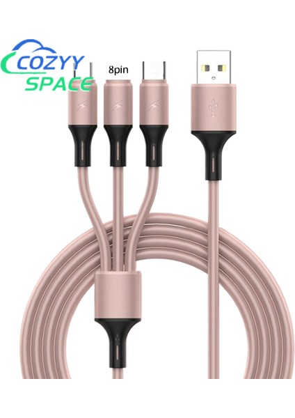 Veri Kablosu Kararlı Çıkış 8 Pinli Mikro USB Tip-C Telefon Dizüstü Bilgisayar Veri Kablosu (Yurt Dışından)