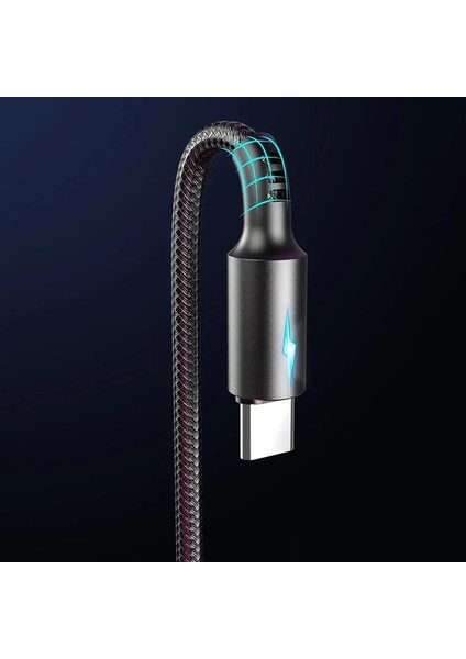 Mikro USB Tip C Kablo 5A LED Hızlı Şarj Mikro Veri Kablosu Huawei Samsung Xiaomi iPhone Android Cep Telefonu Şarj Kabloları (Yurt Dışından)