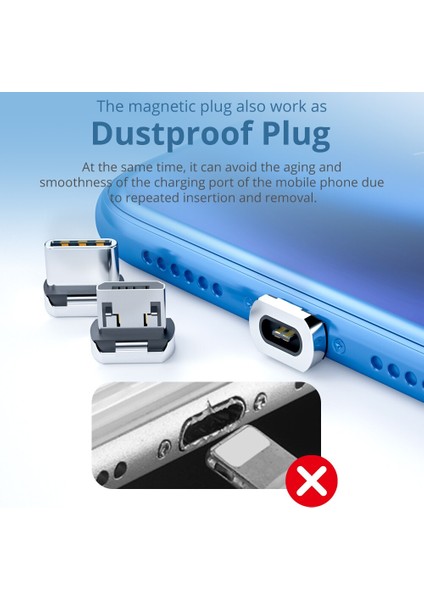 Fonken Manyetik Kablo Xiaomi Redmi Için Not 10 9 USB Tipi C Kablo Manyetik Şarj Cihazı Mikro USB Telefon Kablosu Mıknatıslı Kablo Iphone Için (Yurt Dışından) modelleri