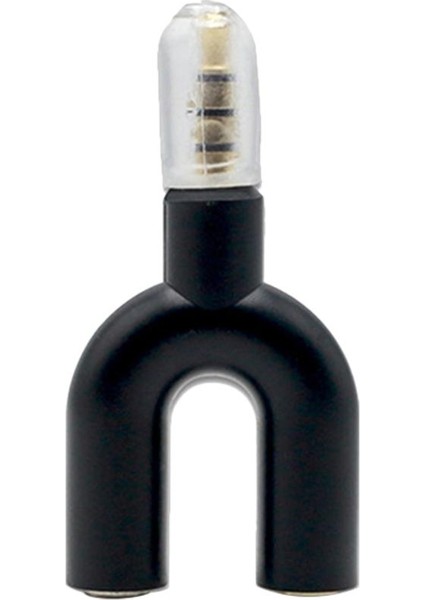 2'si 1 Arada 3,5 mm Erkek - Dişi Jack Mikrofon Ses Ayırıcı Dönüştürücü Adaptör (Yurt Dışından)