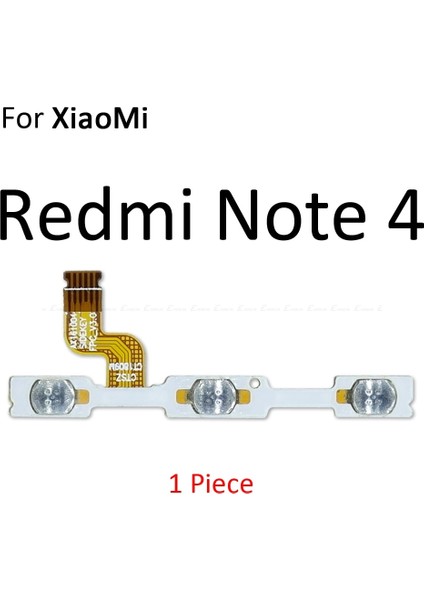 Xiaomi Redmi Için 3x 3 3 S 4A 5 Artı Not 5 5A 2 4 3 Pro Özel Baskı 4x Küresel Güç Anahtarı Açık Kapalı Ses Düğmesi Flex Kablo (Yurt Dışından)