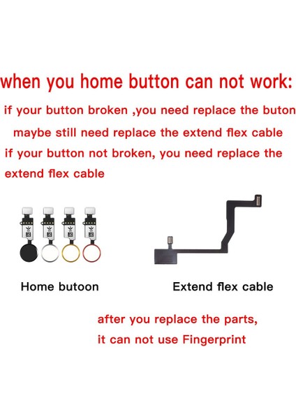 Ev Butoon ve Ev Dokunmatik Kimlik Dönüş Parmak Izi Düğmesi Anakart Bağlantı Konektörü Flex Kablo iPhone 6 6 S 7 8 Artı (Yurt Dışından)