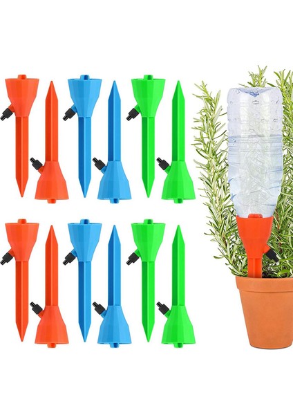 Bitki Sulayıcı, Yavaş Tahliye Kontrol Vanası Anahtarı ile 12PCS Kendinden Bitki Sulama Spike Sistemi, Otomatik Bitki Sulayıcı (Yurt Dışından)