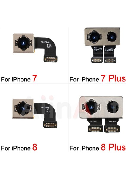 Orijinal Arka Arka Kamera Kalıpları iPhone 7 8 Artı Yakınlık Sensörü Küçük Ön Kamera Flex Kablo Halka Telefon Parçaları (Yurt Dışından) indirimleri