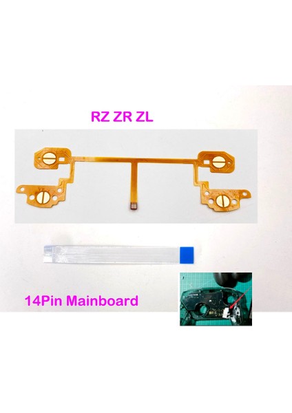 Rz Zr Zl Flex Kablo Iletken Film Değiştirme Anahtarı Pro Denetleyici 14PIN Anakart Konektörü Şerit Flex Kablo (Yurt Dışından)