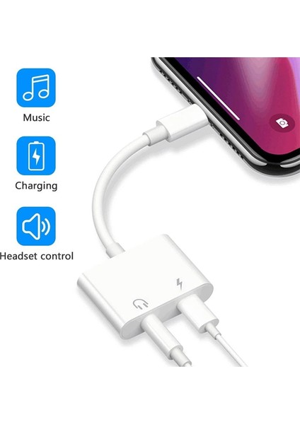 In 1 Ses Adaptörü iPhone 11 12 Pro Max Xxs Aux Jack Kulaklık Aydınlatma 3.5mm Kulaklık Ayırıcı Şarj Kulaklık Kablosu (Yurt Dışından) fiyatları