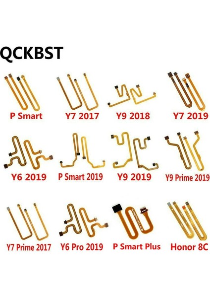 Parmak Izi Sensörü Tarayıcı Dokunmatik Kimlik Bağlantı Ev Düğmesi Flex Kablo Için Huawei Y6 Y7 Başbakan Pro 2017 Y9 2018 P Akıllı Artı 2019 8c (Yurt Dışından)