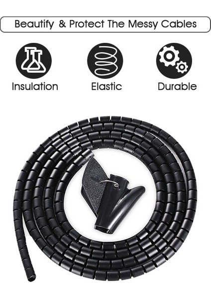 Esnek Spiral Kablo Düzenleyici USB Kablo Sarıcı Masaüstü Düzenli Yönetim Klipleri Kablo Tutucu Fare Kulaklık Tel Araçları Yeni (Yurt Dışından) fiyatları