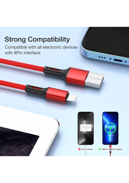 Hızlı Şarj USB Kablosu iPhone 6 6 S 7 8 Artı 13 12 11 Pro Xs Max 5 Se iPad Kökenli Kurşun Cep Telefonu Kablosu Veri Şarj Cihazı Tel 3 M (Yurt Dışından)