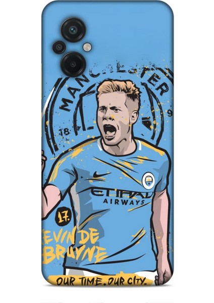Xiaomi Poco M5 Vega Futbolcular 30 Kevin De Bruyne Kenarları Şeffaf Kapak