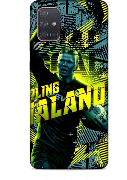 Samsung Galaxy A71 Pano Futbolcular 28 Haland Iz Bırakmayan Kılıf