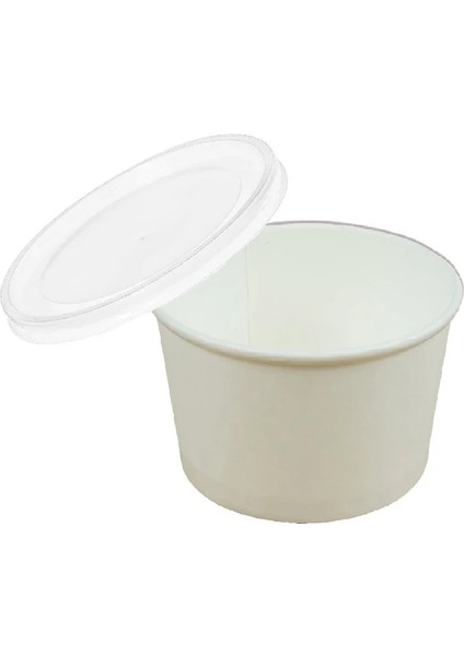 16 Oz Karton Çorba Kase + Kapak 25 Li
