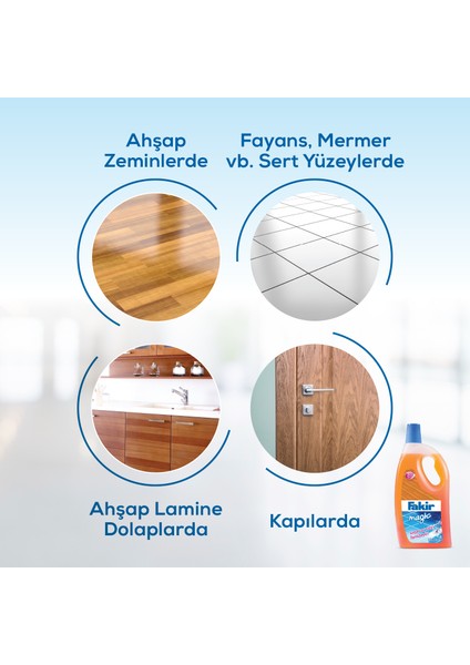 Magic 2'si 1 Arada Ahşap ve Sert Yüzey Temizleyici 1000ml x 3 Adet