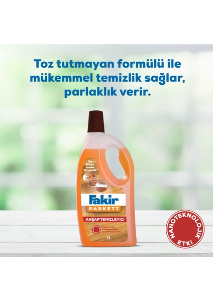 Parkett Nano Teknolojili Ahşap Temizleyici 1000ml x 4 Adet