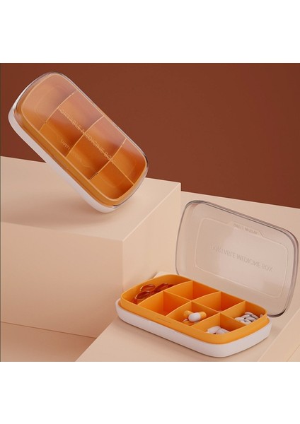 Taşınabilir Mühürlü Şeffaf Görünür Mat Kapaklı Ilaç Kutusu (Yurt Dışından)