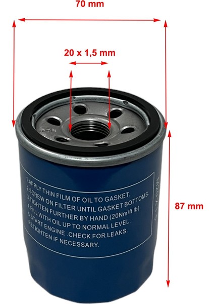 Honda Legend (3.5, 3.7) 2006-2012 Dar Tip Yağ Filtresi fiyatları