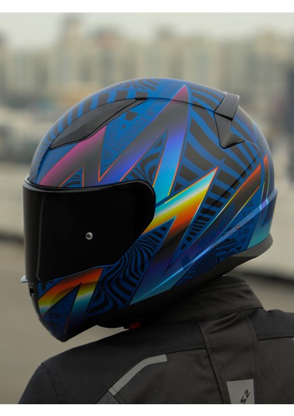 Rapıd 2 Optık Mat Mavi-Mor Kask indirimleri