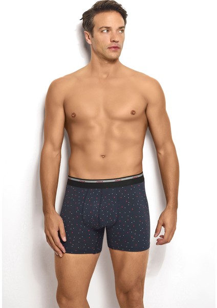 Erkek 3'lü Likralı Renkli Boxer 285 modelleri