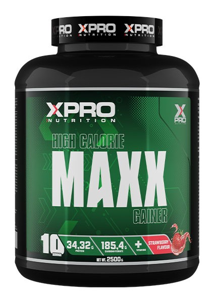 Xpro Nutrition Maxx Gainer Karbonhidrat Tozu 2500GR Çilek Aromalı