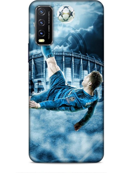Vivo Y20 Buzz Futbolcular 15 Ronaldo Stad Mavi Kalın Silikon