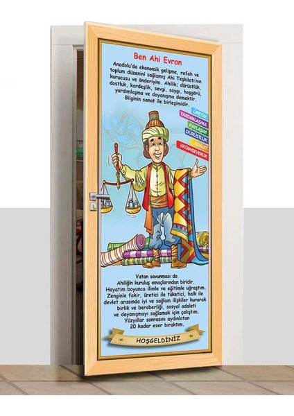 Kapı Giydirme - Çizgi Tarih - Ahi Evran - K634