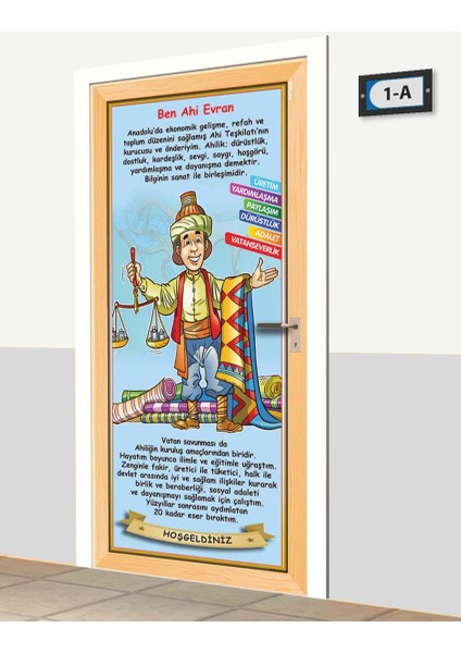 Kapı Giydirme - Çizgi Tarih - Ahi Evran - K634 fiyatları