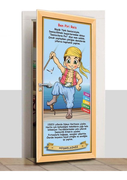 Kapı Giydirme - Çizgi Tarih - Piri Reis - K602