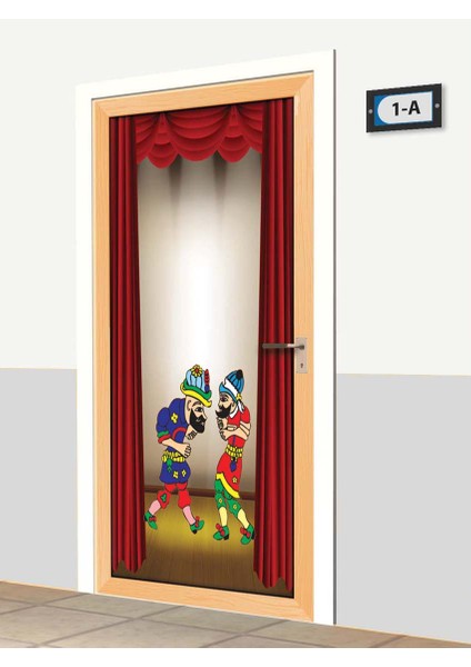 Kapı Giydirme - Hacıvat ve Karagöz - K1173 fiyatları