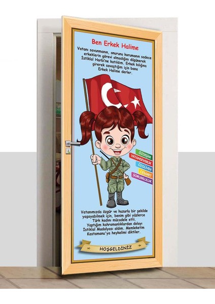 Kapı Giydirme - Çizgi Tarih - Erkek Halime - K606