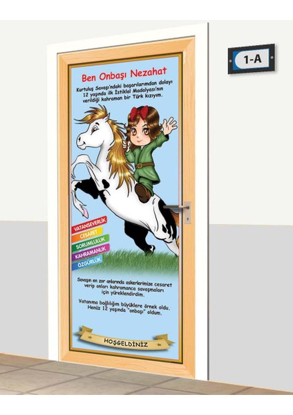 Kapı Giydirme - Çizgi Tarih - Onbaşı Nezahat - K616 fiyatları