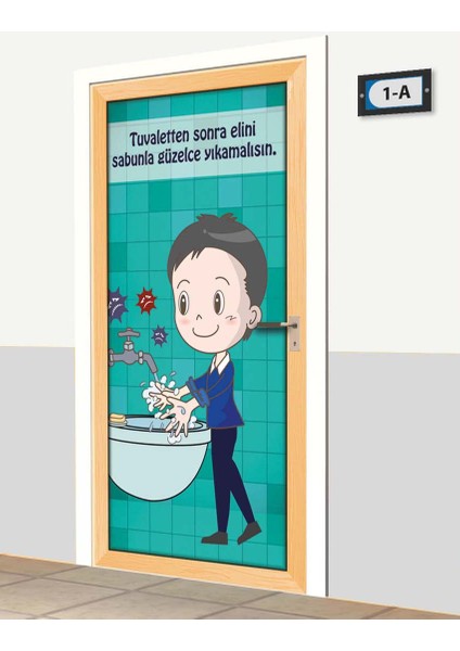Kapı Giydirme - Erkek Öğrenci Tuvaleti - K1096 fiyatları