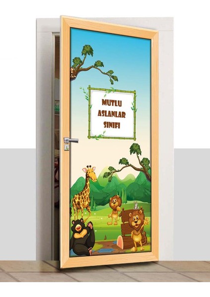 Kapı Giydirme - Mutlu Aslanlar Sınıfı - K1107