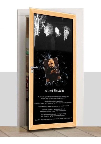 Kapı Giydirme - Albert Einstein - K369