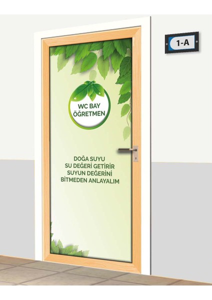 Kapı Giydirme - Bay Öğretmen Tuvalet - K1090 fiyatları