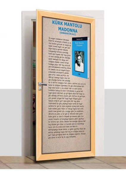 Kapı Giydirme - Kürk Mantolu Madonna - K1044