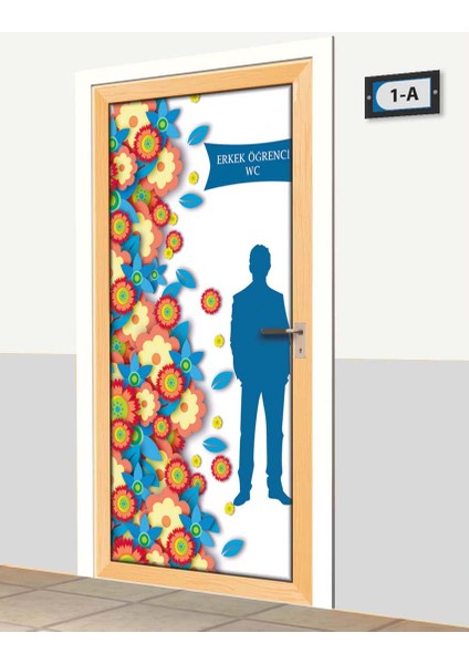 Kapı Giydirme - Erkek Öğrenci Wc - K1157 fiyatları
