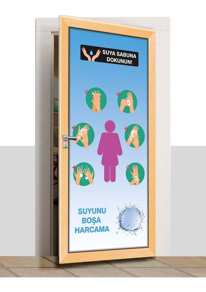 Kapı Giydirme - Temizlik Wc - K1012