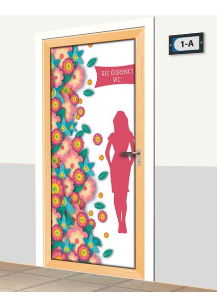 Kapı Giydirme - Kız Öğrenci Wc - K1163 fiyatları