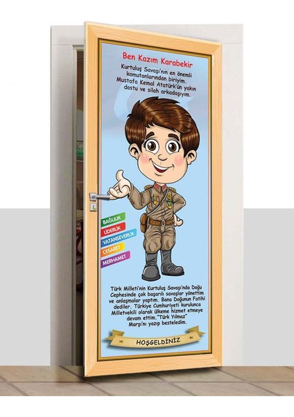 Kapı Giydirme - Çizgi Tarih - Kazım Karabekir - K615