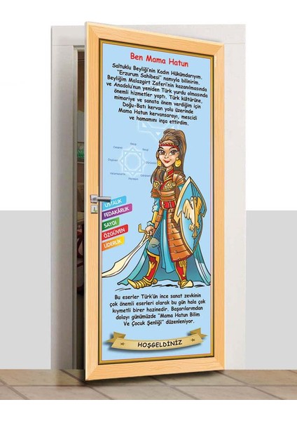 Kapı Giydirme - Çizgi Tarih - Mama Hatun - K635