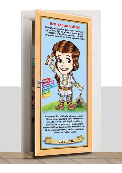 Kapı Giydirme - Çizgi Tarih - Begüm Sultan - K627