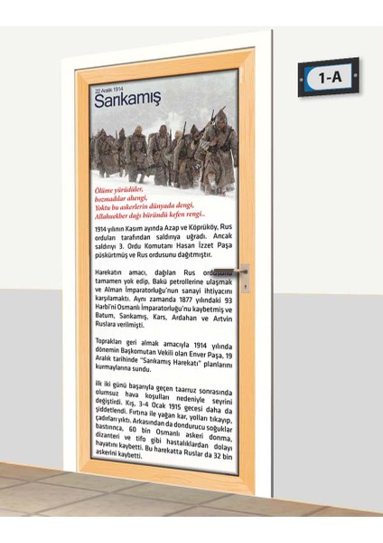 Kapı Giydirme - Sarıkamış Şehitleri - K1176 fiyatları